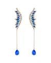 Eye Candy La Luxe Collection Cz Angel Wing Earrings