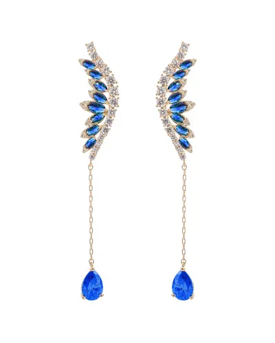 EYE CANDY LA EYE CANDY LA LUXE COLLECTION CZ ANGEL WING EARRINGS