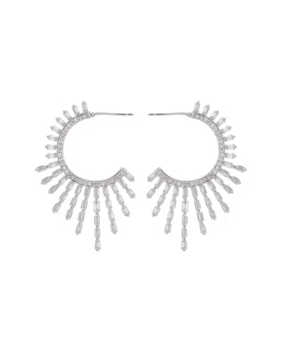 EYE CANDY LA EYE CANDY LA LUXE COLLECTION CZ AVAH LOOP DROP EARRINGS