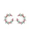 Eye Candy La Luxe Collection Cz Drop Earrings In Multi