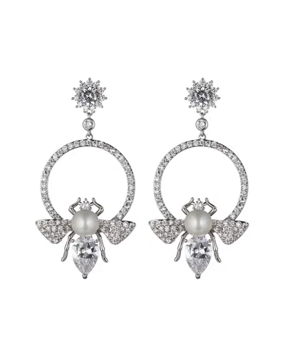 Eye Candy La Luxe Collection Cz Glam Bee Drop Earrings