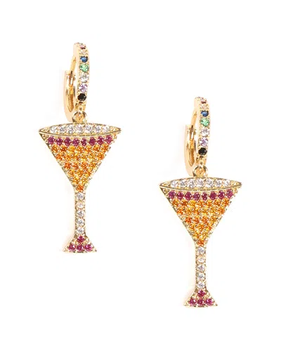 Eye Candy La Luxe Collection Cz Martini Drop Earrings