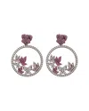 Eye Candy La Luxe Collection Cz Mini Butterfly Earrings