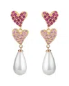 Eye Candy La Luxe Collection Cz Mini Heart Earrings