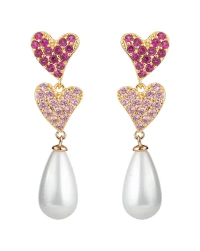 Eye Candy La Luxe Collection Cz Mini Heart Earrings