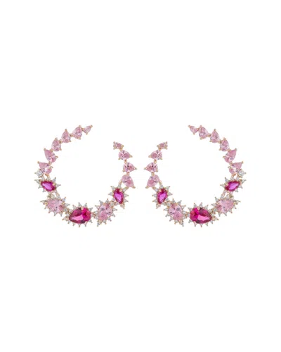 Eye Candy La Luxe Collection Cz Roman Loop Earrings