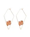 Eye Candy La Luxe Collection Druzy Quartz Drop Earrings