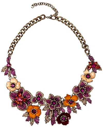 Eye Candy La Luxe Collection Enamel Amy Necklace In Multi