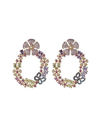 EYE CANDY LA EYE CANDY LA LUXE COLLECTION FALL INTO FALL CUBIC ZIRCONIA CRYSTAL DANGLE EARRINGS