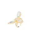Eye Candy La Luxe Collection Flying Bee Cubic Zirconia Crystal Adjustable Ring