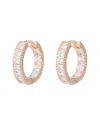 Eye Candy La Luxe Collection Golden Cubic Zirconia Crystal Huggie Earrings
