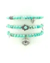 Eye Candy La Luxe Collection Hamsa Evil Eye Set Of 3 Bracelets