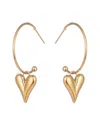Eye Candy La Luxe Collection Jasmine Heart Earrings