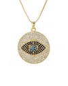 Eye Candy La Luxe Collection Julian Evil Eye Sterling Silver Chain Necklace With Brass Pendant
