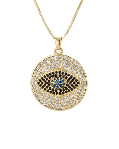 Eye Candy La Luxe Collection Julian Evil Eye Sterling Silver Chain Necklace With Brass Pendant