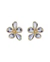 Eye Candy La Luxe Collection Kobal Cubic Zirconia Crystal Flower Earrings