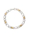 Eye Candy La Luxe Collection Titanium Cuban Link Bracelet