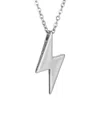 Eye Candy La Luxe Collection Titanium Lightning Bolt Necklace
