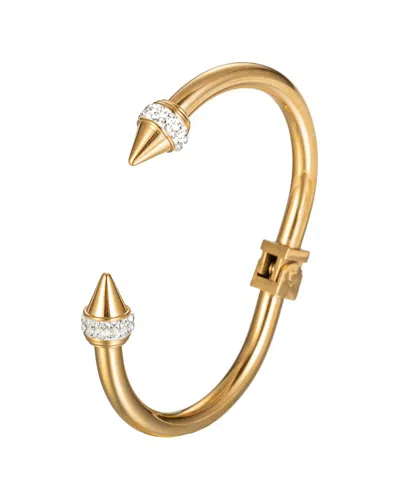 Eye Candy La Luxe Titanium Cz Leah Cuff Bracelet