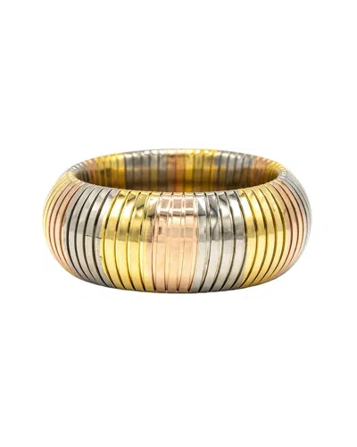 Eye Candy La Madison Two-tone Bangle Bracelet In Gold