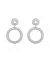 Eye Candy La Megan Loop Cz Crystal Drop Earring