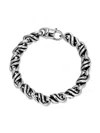 Eye Candy La Men's Henry Silvertone Titanium Bracelet In Silver