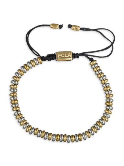 Eye Candy La Men's Hugo Rondelle Titanium Bead Bracelet In Neutral