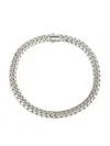 Eye Candy La Men's Premier Joel Titanium Curb Chain Necklace In Neutral
