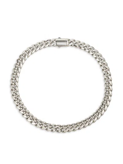Eye Candy La Men's Premier Joel Titanium Curb Chain Necklace In Neutral