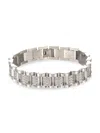 Eye Candy La Men's Premium Collection Colton Gold-plated Titanium & Cubic Zirconia Chain Link Bracelet