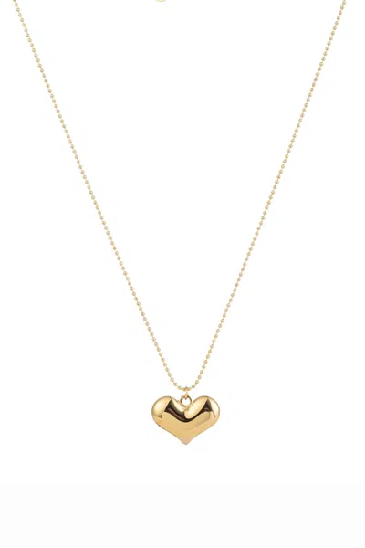 Eye Candy La Mini Heart Necklace In Gold