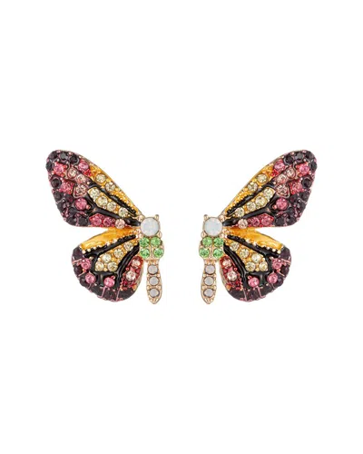 Eye Candy La Monarch Crystal Butterfly Earrings