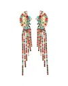 Eye Candy La Multicolored Geometric Drop Statement Earring