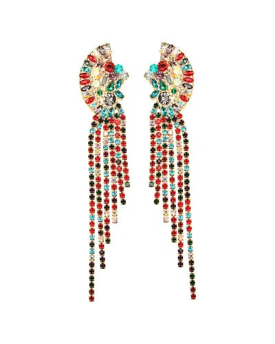 EYE CANDY LA EYE CANDY LA MULTICOLORED GEOMETRIC DROP STATEMENT EARRING