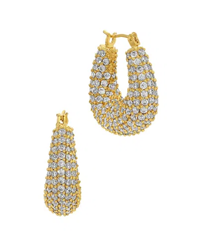 EYE CANDY LA EYE CANDY LA NAPLES HOOP CZ DROP EARRINGS