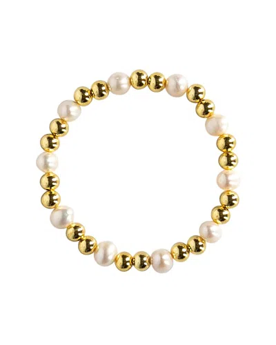Eye Candy La Nerida Stretch Bracelet In Gold