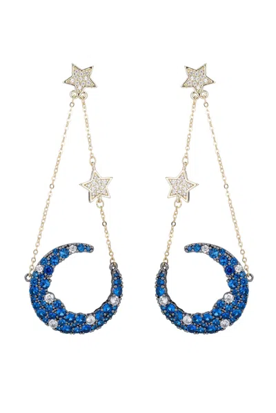 EYE CANDY LA NEVAEH EARRINGS - BLUE