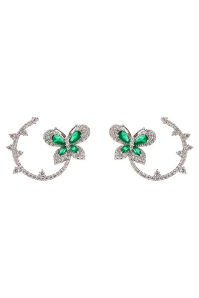 Eye Candy La Nobilis Earrings In Green