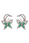 Eye Candy La Noblita Earrings In Green