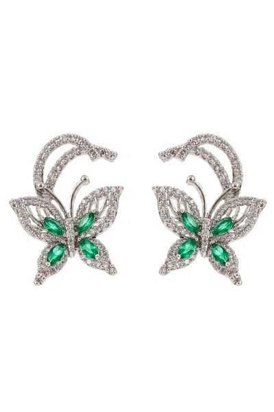 Eye Candy La Noblita Earrings In Green