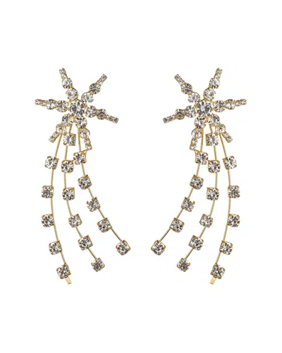 Eye Candy La North Star Fringe Drop Earring In Silver