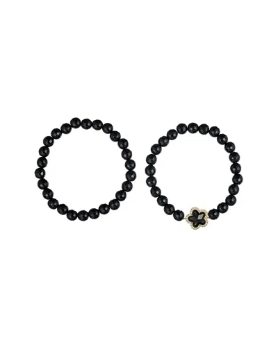 EYE CANDY LA EYE CANDY LA ONYX STACK BRACELET