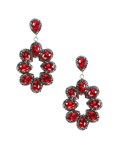 Eye Candy La Ophelia Starburst Red Drop Earring