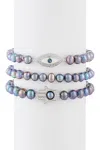 Eye Candy La Peacock - Bracelet Set In Blue