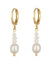 Eye Candy La Pearl Elizabeth Shell Drop Earrings