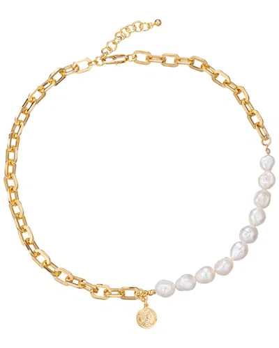 Eye Candy La Pearl Grace Double Chain Pendant Necklace In Pattern