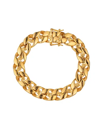Eye Candy La Premium Collection Titanium Mason Cuban Link Skull Bracelet