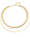 Eye Candy La Premium Collection Titanium Zo Cuban 2pc Necklace Set