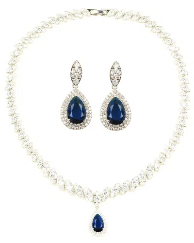 Eye Candy La Princess Cz Crystal Necklace Set