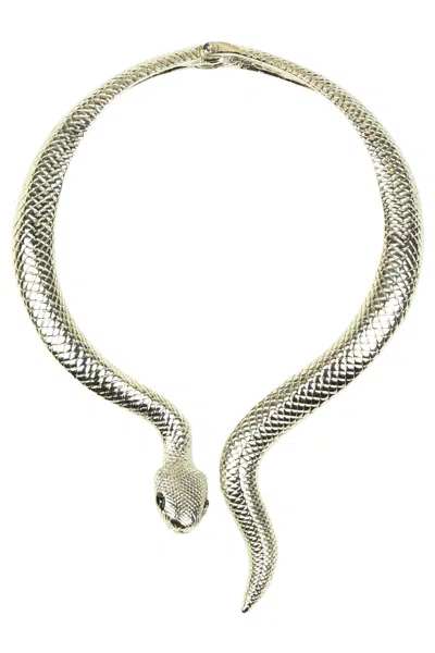 Eye Candy La Python Necklace In Silver